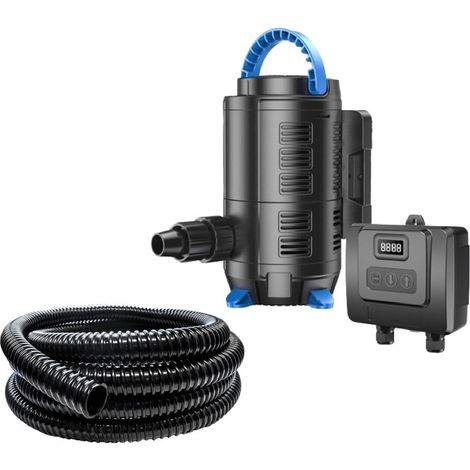 Pompe De Bassin De Jardin 15000 l/h 150 W à Débit Variable + 10m de tuyau 40mm+ Commande (1/5)