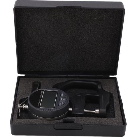 Gauge of thickness of fabric in leather, paper to display digital, tool of measured, range 0-12.7mm 0.01mm (1/5)