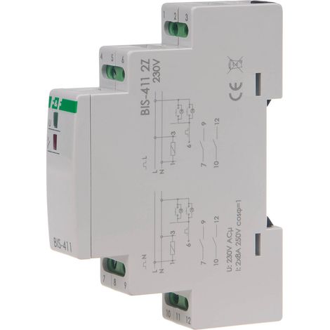 Relé biestable 230 V 2Z, montaje en carril DIN, BIS-411-2Z (1/4)