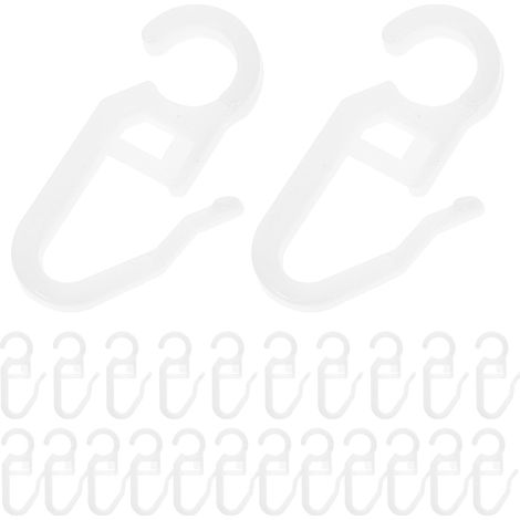 Crochets pour Rideau Pvc Blanc, 24 Pièces, Faciles à Installer, Décoratifs et Adaptés pour Rails à Rideaux Modernes (1/5)