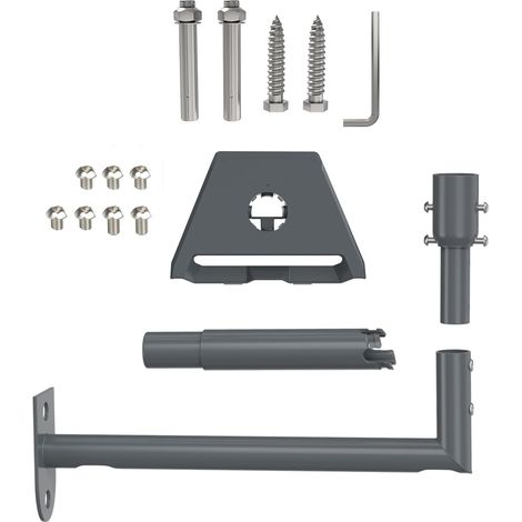 Support de toit pour supports de toit Gen3 résistants aux intempéries avec adaptateur V3 Kit de montage mural en métal pour murs en bois (1/5)