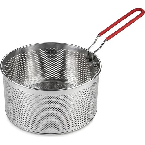 Frying Basket with Handle, Stainless Steel French Fry Basket (1/5)