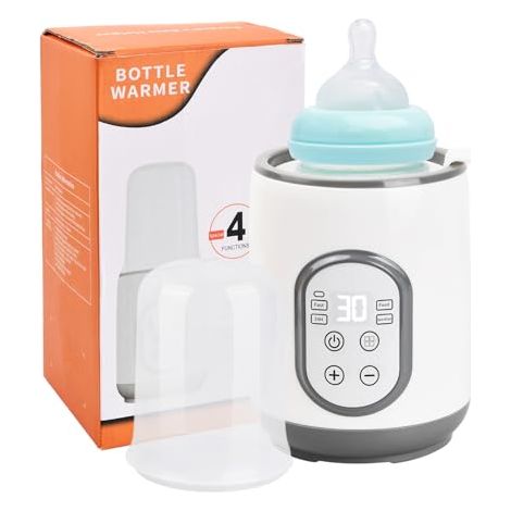 4-in-1 Chauffe Biberonffe, Chauffe Lait Maternel/Infantil, Chauffe-Biberon, Multifonctions Chauffe Lait Maternel, Chauffe-biberon Rapide, Chauffe-biberon pour Biberons, Chauffe-Biberon pour