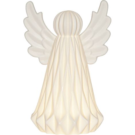 Leuchtender Engel Vinter Keramik Weihnachtsleuchte H 19cm (1/5)