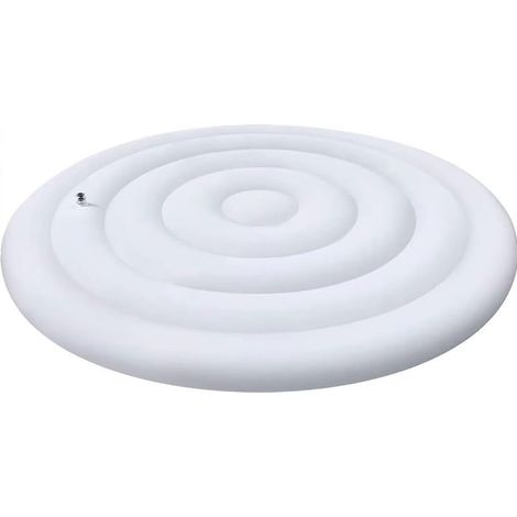 Housse de protection gonflable ronde pour spa - 145 cm - Économie d'énergie - Imperméable et indéchirable - En PVC (1/5)