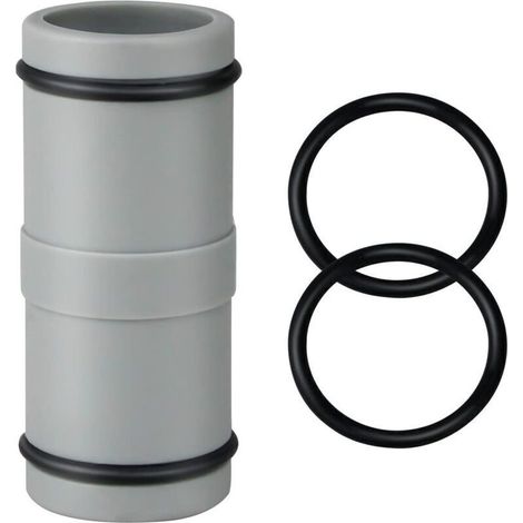 Raccord de tuyau pour piscine 32 mm - Accessoire de tuyau de piscine - Accessoire pour tuyau d'eau - Matériau plastique pour rallonger les tuyaux de piscine (fiche 2 voies) (1/4)