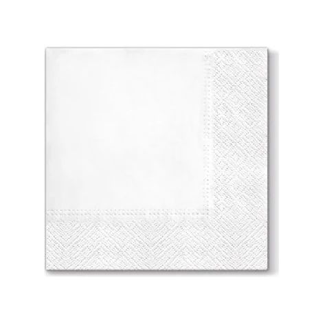 Servilletas de papel pavo real 33x33 cm, blancas, 20 unidades - Perfectas para cualquier ocasión