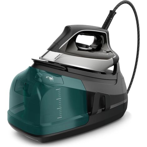 Rowenta DG8627F0. Potenza ferro: 2400 W, Emissione concentrata vapore: 460 g/min, Materiale piastra: Microsteam 400 HD soleplate. Larghezza: 435 mm, Profondità: 265 mm, Altezza: 330 mm. Paese di or... (1/5)