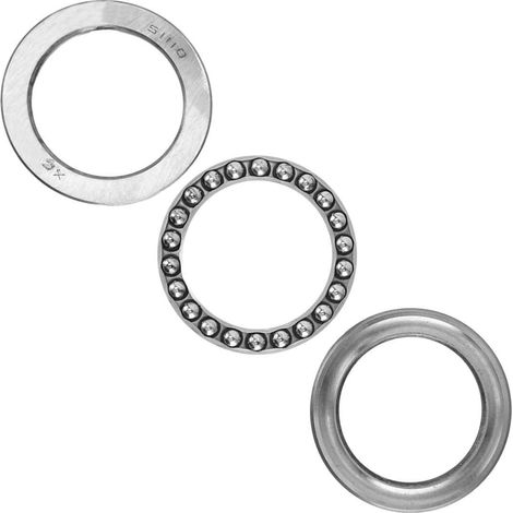 5-teiliges Axialkugellager, extra leichtes Stahl-Axiallager 51110, Industriezubehör (1/5)
