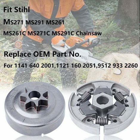 Kit de roulement de tambour d'embrayage - - MS261/MS271/MS291 - pas 0,325" - 7 dents - kit complet (1/4)