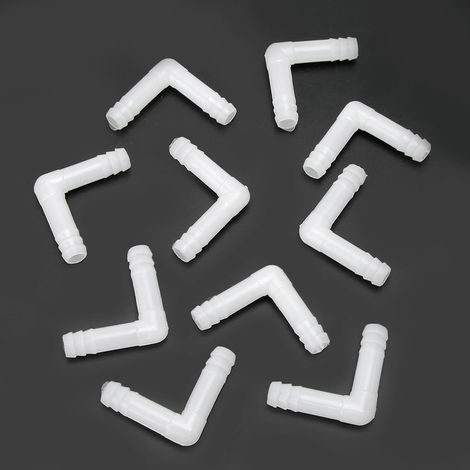Accessoires pour Pompe à Air Aquarium Raccords de Tuyau 8mm Coudes 10 Pièces par Paquet (1/5)