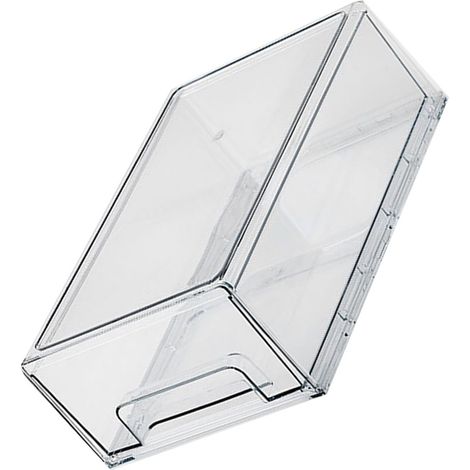 Tiroir Organisateur Bureau Acrylic Transparent Grande Capacité 33.5cm Marque Professionnelle Box Rectangulaire pour Cosmétique Bureau Office (1/5)