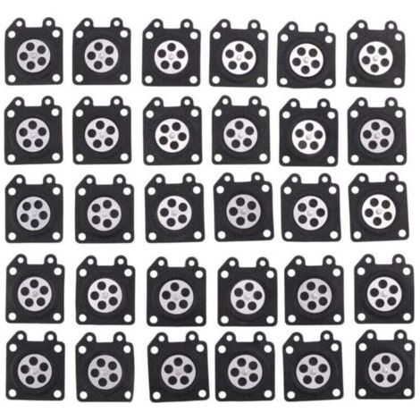 30Pcs Pièces de Carburateur Tampons Membrane , XU,Tronçonneuse Destiné à 2500/3800/4500/5200/5800 Accessoires - (1/4)