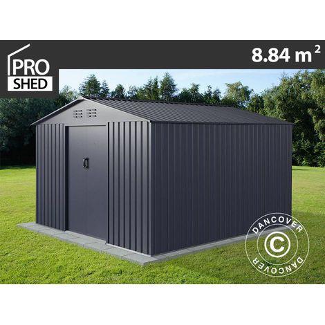 Geräteschuppen 2,77x3,19x1,92m, 8,84m², ProShed®, Anthrazit