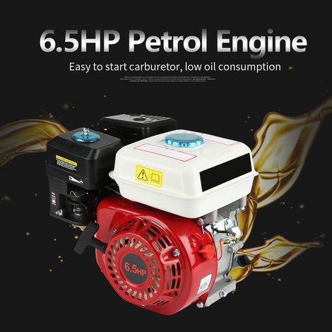 Kkmoon – Moteur thermique 4 temps 6,5 HP OHV 168F – Démarrage facile – Consommation réduite – Pour applications agricoles et industrielles