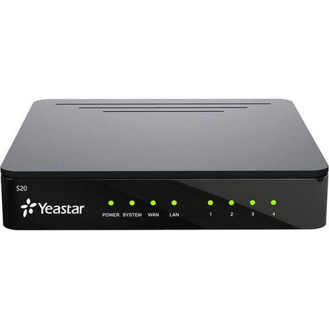Yeastar S20, sistema telefónico IP empresarial PBX, 20 usuarios, 10 llamadas simultáneas, 20 troncales VoIP (1/3)