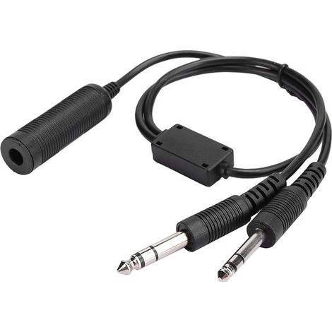 Adaptateur pour Casque Aviation Générale vers Hélicoptère - Câble Compatible David Clark AVCOMM U 174