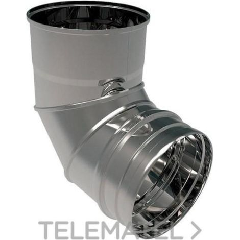 ROS codo 45º 100 simple pared a316 4600081 ros , Codo 45º 100 Simple Pared A316 4600081 de la marca Ros Chimney.