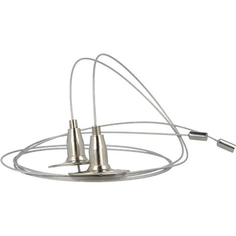 Kit Staffa Per il Fissaggio a Sospensione della Plafoniera Led Tri Proof TL1560N e Profilo Alluminio BA1732 (1/3)