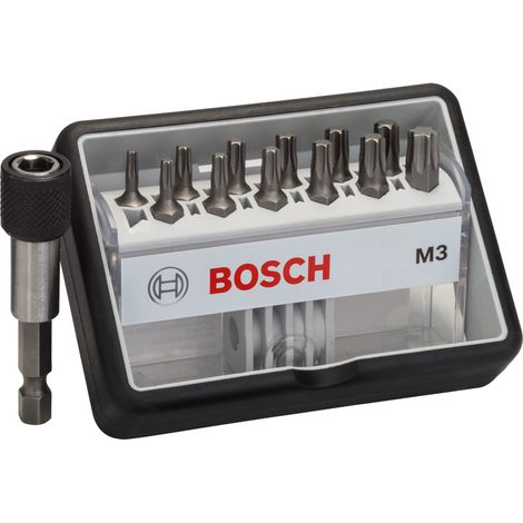 Bosch 2607002565 Set puntas atornillar Robustline T8-T40 + porta x25mm 13 uds (1/3)