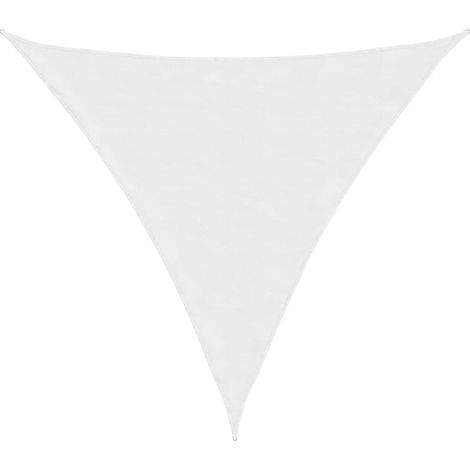Maison Exclusive - Parasole a Vela Oxford Triangolare 4,5x4,5x4,5 m Bianco