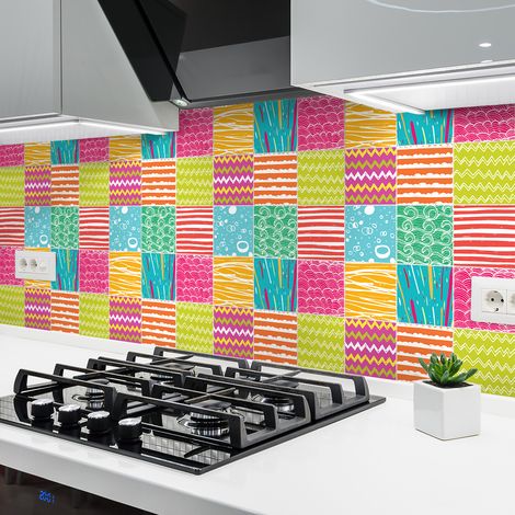 Sticker Mural Carrelage adhésif Cuisine Salle de Bain - 24 STICKERS CARRELAGES AZULEJOS BELEN - 24stickers10x10cm (1/5)