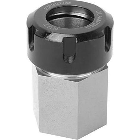 Lntyq Support de pince de mandrin à ressort en acier dur de bloc de pince ER32 pour la machine de découpe de gravure de tour CNC (carré) (1/5)