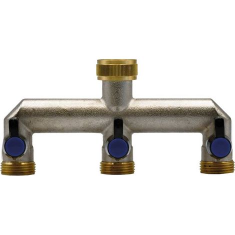 DERIVAZIONE IN METALLO A TRE VIE 3/4-3/4x3/4x3/4