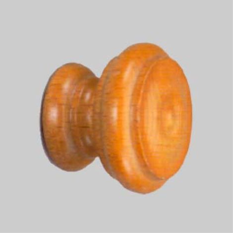 Pomolo legno verniciato "102" ø 30 - noce chiaro