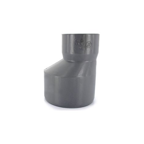 First Plast – Réduction PVC excentrée Mâle Femelle 100/63 – Raccord d'évacuation flexible pour réseaux sanitaires – Taux d'expansion 800% sous chaleur (1/2)