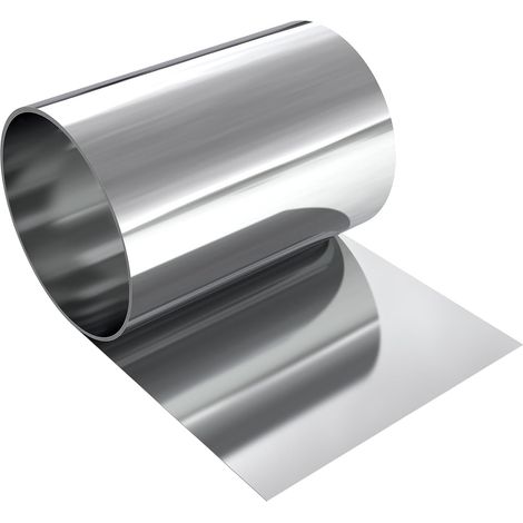 Edelstahlblech 304, 0,3 x 100 x 1000 mm, Edelstahlrolle für die Reparatur von Industriemaschinen, Bastelprojekte, Oberflächenschutz und elektronische Geräte (1/5)
