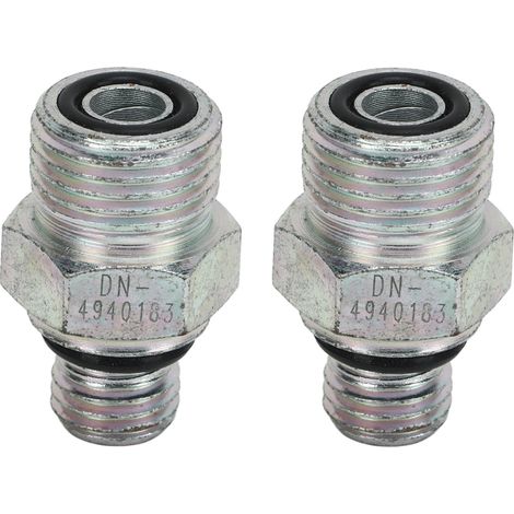 Deux connecteurs de conduite d'huile de turbocompresseur, type 4940183, adaptés aux moteurs Cummins 5.9L Dodge Ram de 1998 à 2019. (1/5)