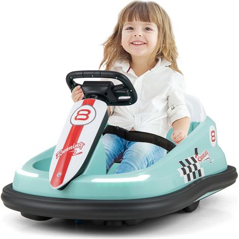 Kids Ride On Bumper Car 6V Electric Ride On Bumping Racing Toy Car 360° Swivel (1/5)