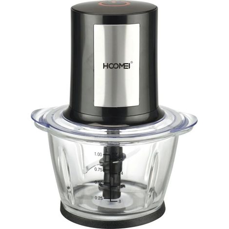 Mixer Tritatutto Elettrico 1,5L in Vetro con Lame in Acciaio Inox, 400W