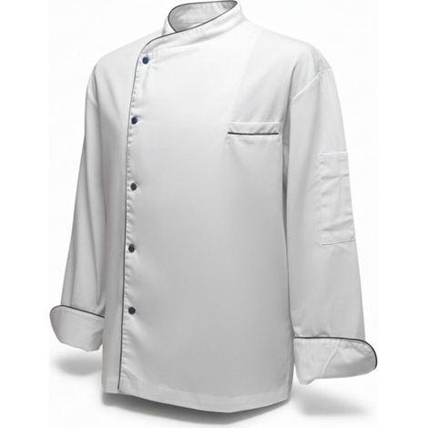 Veste de cuisine mixte manche longue tenue de cuisinier professionnelle Couleur - GRIS-T60
