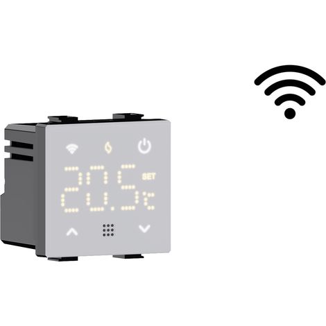 ETTROIT Smart Wifi Chronothermostat Eingebauter Kesselthermostat Digitaler Touchscreen TUYA Weiß MTWF4102