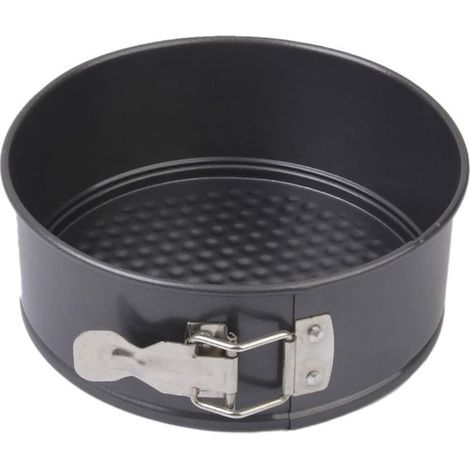 pièce - Moule de cuisson rond - Forme à ressort avec revêtement antiadhésif - moule à gâteau étanche avec fond plat - pour une demi-portion - étanche - revêtement antiadhésif - Diamètre 12 cm - noir (1/5)