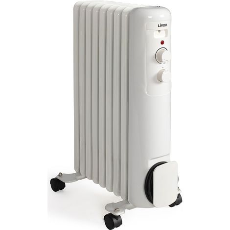 Radiateur bain d'huile 2000w blanc - Livoo - DOM502W (1/3)