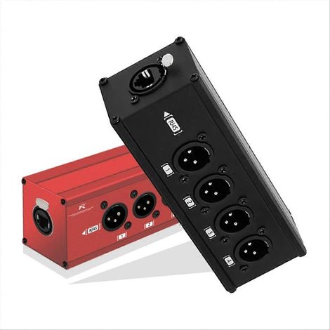 Rallonge de câble audio/réseau RJ45 4 canaux XLR 3 broches pour éclairage de scène et studio d'enregistrement audio (1/5)