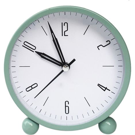 Analoger Wecker ohne Ticken – Großes Zifferblatt – Mit Nachtlicht – Quarz-Analogwecker mit lautem Alarm – Geschenk zum Schulanfang