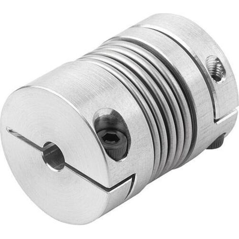 KIPP Metallbalgkupplung Gr.15 D1=5 D2=8 L=26 Aluminium radial Klemmnabe (1/3)