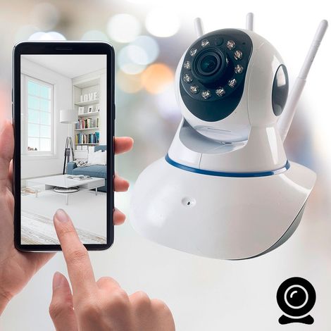 Filiyano-Caméra IP de surveillance avec vision nocturne, fonction d'inclinaison et Wi-Fi