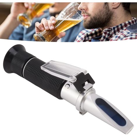 Réfractomètre portatif en aluminium 1,13, appareil de mesure de la force du malt de bière, indicateur de teneur en alcool (1/5)