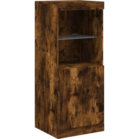 Credenza cassettiera cassettiera mobile contenitore organizer cucina soggiorno soggiorno con luci a LED 41 x 37 x 100 cm marrone 020029884