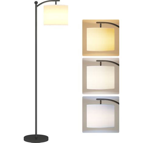 LED Floor Lamp with Remote Control - Black (1/5)