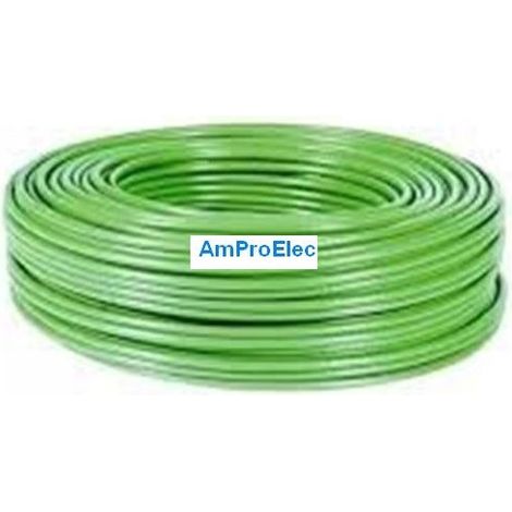 Fil électrique souple HO5/7-VK 0,5-0,75-1-1,5-2,5 mm² 5-10-15-20 m 12 Couleurs Section: 0,50 mm² - Couleur: Vert - Longueur: 5 Mètres