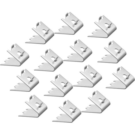 14 clips de soporte desmontables de acero inoxidable 304 plateado para estantes de refrigerador y congelador, solución de reemplazo para cocinas comerciales. (1/5)