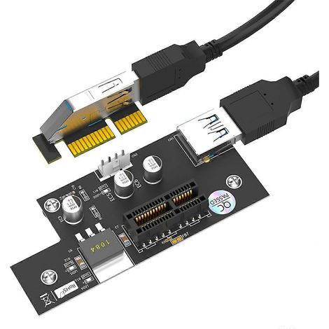 Hochwertige PCI Express PCI-E 1x auf 1x/4x/8x/16x Riser-Karte (1/5)