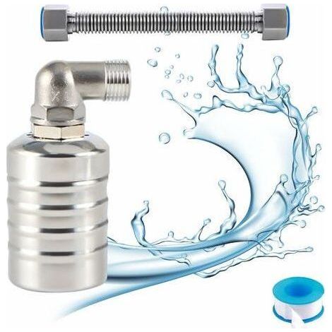 Vollautomatisches Schwimmerventil aus Edelstahl 304. automatischer Wasserstandsregler für Wassertank. Mini-Schwimmerkugelventil aus Edelstahl (Stecker) (1/5)