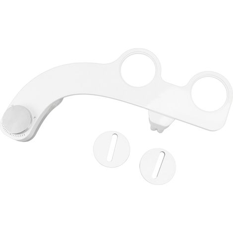 Accessoire de bidet avec double buse, non électrique, raccord en T en cuivre 7/8, bidet autonettoyant pour lavage frontal et arrière (1/5)
